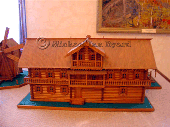 Wooden model of an early Sochi house